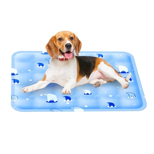 Baoqifong Haustier Kühlmatte | Kühlunterlage Für | Großes Hundebett Waschbar rutschfest Haustierzubehör Für Couch Boden Box Innen- Und Außenbereich Schlafplatz von Baoqifong