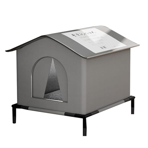 Baoqifong Katzenhaus Für Draußen | Wetterfestes Isoliertes Katzenhaus | Kälteresistenter Außentier Nest Unterschlupf Für Balkon Hof Garten Terrasse von Baoqifong