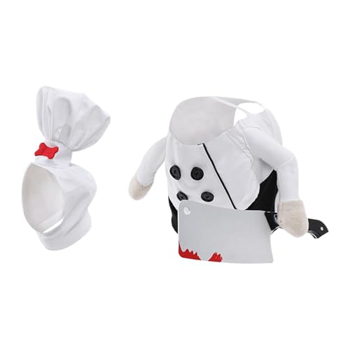 Baoqifong Katzenkostüme Für Halloween - Katzenkostüm Kochoutfit | Atmungsaktive Gruselige Outfits Haustierzubehör Für Fotoaufnahmen Geburtstagsparty Fest von Baoqifong