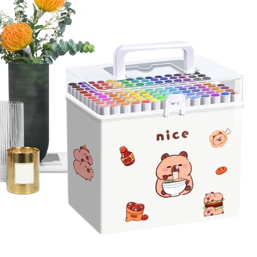 Baoqifong Malmarker Für Kinder,120 Farben Mit Tierdesign Für Malbücher - Schnelltrocknender Graffitistift Zum Schreiben Malen Skizzieren Baoqifong Malmarker Für Kinder,120 Farben Mit Tierdesign Für Malbücher - Schnelltrocknender Graffitistift Zum Schreiben Malen Skizzieren von Baoqifong