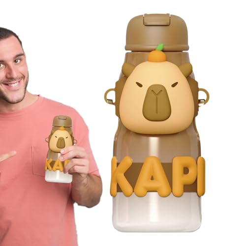 Baoqifong Niedliche Capybara Wasserflasche - Thermo Reisebecher - Großvolumiger Thermobecher Aus Edelstahl Für Radfahren Und Baoqifong Niedliche Capybara Wasserflasche - Thermo Reisebecher - Großvolumiger Thermobecher Aus Edelstahl Für Radfahren Und von Baoqifong
