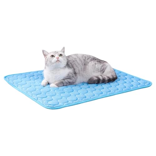 Baoqifong Pet Cooling Mat, Alltagstaugliche Hunde Kühlmatte Aus -Seide, Atmungsaktive Sommer Bettwäsche Für Haustiere Waschbar Für Sofa Boden Wohnmobilsitz Camping Ren von Baoqifong