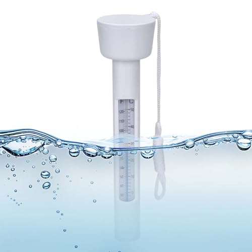 Baoqifong Poolthermometer | Thermometer Mit Seil Einfach Ablesbar | Schwimmendes 0-50℃ Wasserthermometer Für Familie Schwimmbad Thermalbad Spa Aquarium von Baoqifong