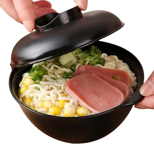 Baoqifong Ramen-Schüssel mikrowellengeeignet,Ramen-Nudelschalen mikrowellengeeignet - Suppenschüssel mit Deckel, Ramen-Kocher, | Mikrowellen-Ramen-Maker-Schüssel, sofortiges von Baoqifong