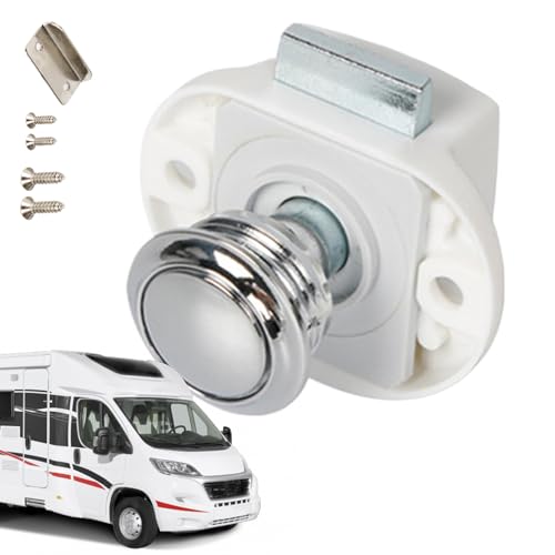 Baoqifong Rv Türschloss | Schlüssellose Wohnwagen Druck Schranktürverriegelung - Wohnmobil Sicherheitsverriegelungen Für Schrank Transporter Caravan Innenraum von Baoqifong