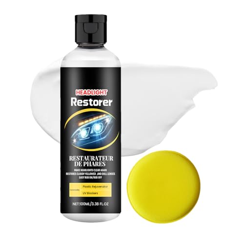 Baoqifong Scheinwerfer Reiniger Spray | 100ml Autoscheinwerfer Reiniger Wiederherstellungsmittel,Kfz Außenbereich Zubehör, Scheinwerfer Reinigungs Aufbereitungsset für Wohnmobil Limousine Reisemobil von Baoqifong
