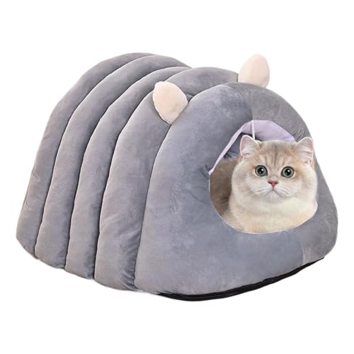 Baoqifong Überdachtes Katzenbett | Katzenzelt | Gemütliches Haustiernest Für Katzenwelpen Welpen Kaninchen Kleintiere Wohnzimmer Schlafzimmer von Baoqifong