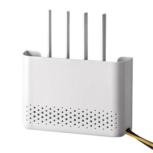 Baoqifong WLAN-Aufbewahrungsbox - Wandmontage Box für Router | Platzsparende WLAN-Ablage für Wohnzimmer & Homeoffice von Baoqifong