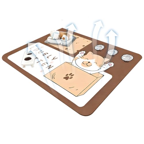 Baoqifong wasserdichte Bodenmatte Für Haustiere | wasserdichte Teppiche & Unterlagen für Haustiere - Saugfähige rutschfeste Unterlage für Welpen und Kätzchen von Baoqifong