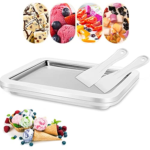 Baotkere Eiscreme Sorbet Frozen Joghurt Maschine, Sweet Spot Roller, sofortige Kaltplatte mit 2 Schabern, ideal für die Herstellung von Softeis, Gelato, Fruchtmilchshakes, Smoothies von Baotkere