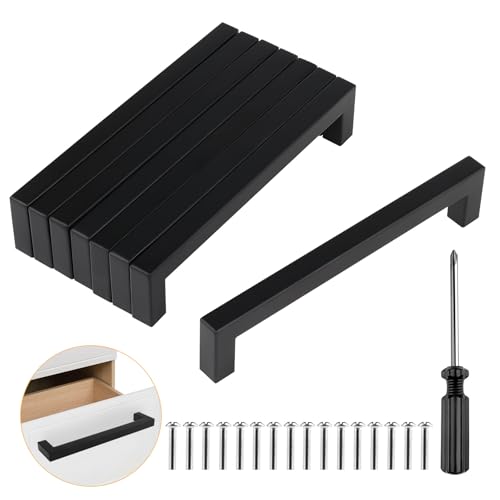 Baoweihua 8 Stück Türgriffe Küche Schwarz mit Lochabstand 160mm, Schrankgriffe mit Schrauben und Installationswerkzeugen, Geeignet für Möbel, Küche und Wohndekoration Baoweihua 8 Stück Türgriffe Küche Schwarz mit Lochabstand 160mm, Schrankgriffe mit Schrauben und Installationswerkzeugen, Geeignet für Möbel, Küche und Wohndekoration von Kopeme