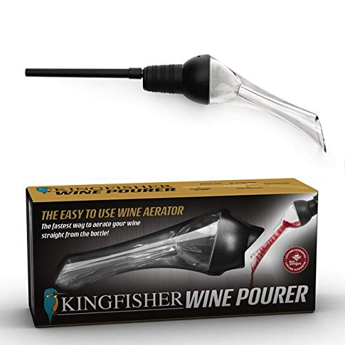 Bar Amigos ® Kingfisher Belüfter Ausgießer Weinbelüftungs Spout Bottle Gießen Geschmackvergrößerer Gadget - Passend zu deinen Flasche Rotwein Weiß mit Leichtigkeit Trinken von Bar Amigos