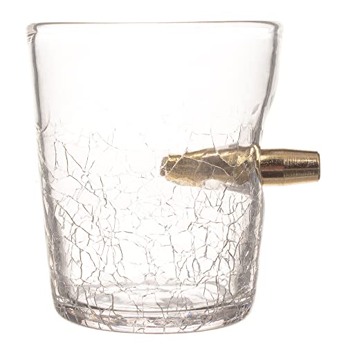 Volltreffer Whiskeyglas mit Patrone im Glas - Whiskyglas Whiskey Tumbler Whisky Tumbler von Bar Bespoke