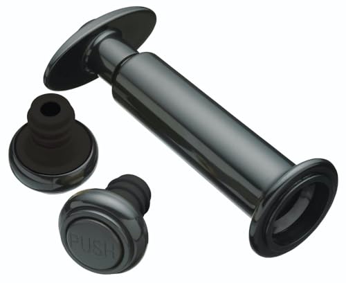 BarCraft Weinfrischhalte-Set Bar Craft-Connoisseur Deluxe in schwarz, Mischung aus Mehreren Materialien, 12 x 17 x 22 cm von Bar Craft