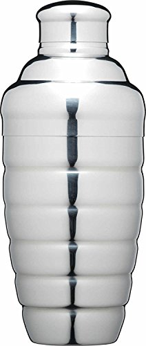 BarCraft Cocktailshaker Bar Craft-Luxe Lounge 500ml aus Edelstahl in Silber, 12 x 17 x 22 cm von Bar Craft