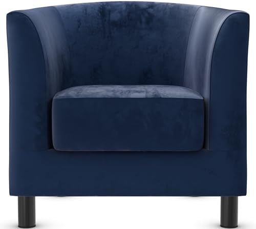 Bar Stools UK Designer Sessel Samt (Marineblauer Samt) von Bar Stools UK