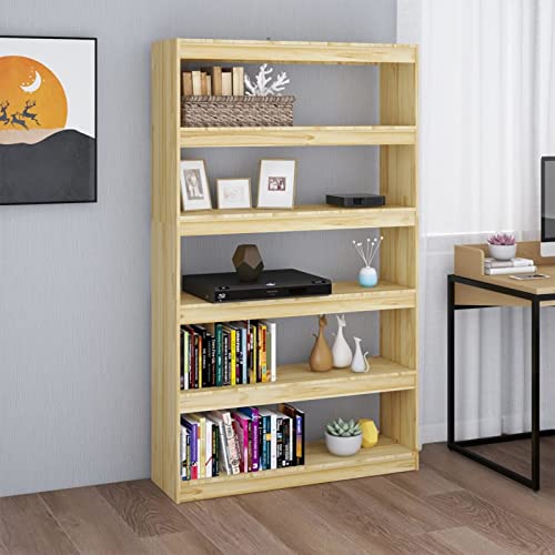 BaraSh Bücherregal/Raumteiler 100x30x167,5 cm Raumtrenner Regal Storage Shelves Raumteiler Regal BüCherregal Wandregal Massivholz Kiefer von BaraSh