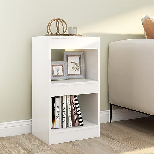BaraSh Bücherregal/Raumteiler Shelf Divider Regal Raumteiler Regal Wohnzimmer Room Dividers Weiß 40×30×72cm von BaraSh