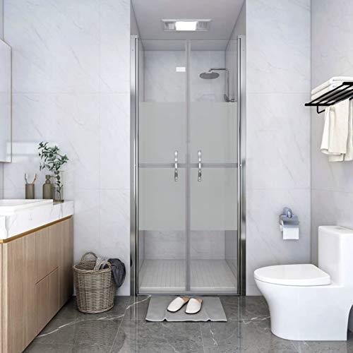 BaraSh Duschtür Halbmatt ESG 91x190 cm Dusche SchiebetüR Duschabtrennung von BaraSh