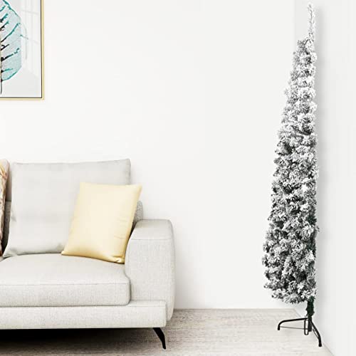 BaraSh Künstlicher Halb-Weihnachtsbaum mit Schnee Schlank 210 cm Christbaum Fuer Die Wand BaraSh Künstlicher Halb-Weihnachtsbaum mit Schnee Schlank 210 cm Christbaum Fuer Die Wand von BaraSh