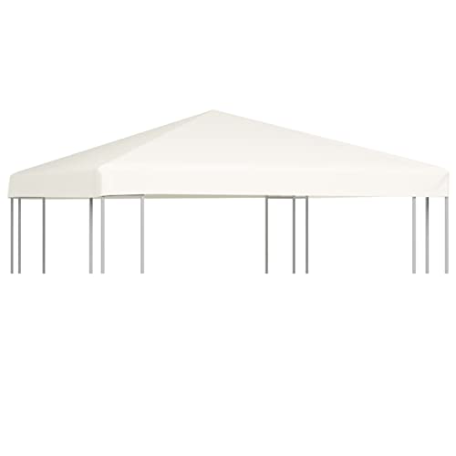 BaraSh Pavillondach 310 g/m² 3x3 m Cremeweiß Pavillon Dach Ersatzdach Wasserdicht von BaraSh