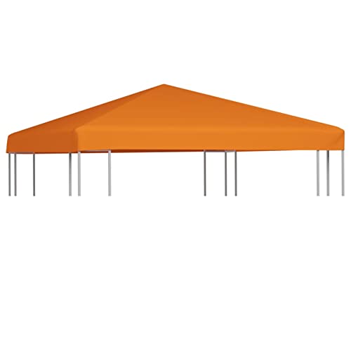 BaraSh Pavillondach 310 g/m² 3x3 m Orange Pavillon Seitenwand BBQ Pavillon Dach Regendach von BaraSh