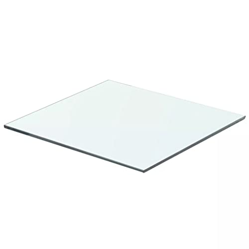 BaraSh Regalboden Glas Transparent 40 cm x 30 cm Glasplatte Tisch Schminktisch Glasplatte von BaraSh