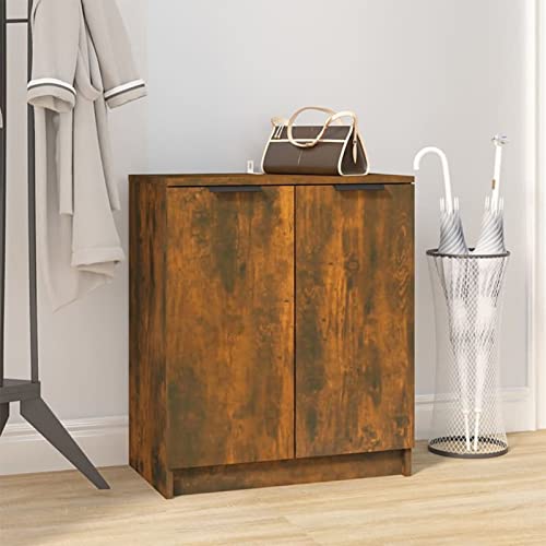 BaraSh Schuhschrank Räuchereiche 59x35x70 cm Holzwerkstoff Schuhkarton Schuhschrank Breit von BaraSh
