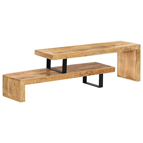 BaraSh TV-Lowboard Massivholz Mango Fernseher Unterschrank Kommode Flach von BaraSh