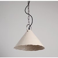 Handgefertigte Weiße Keramikanhängerlampe Rustikale Kücheninselbeleuchtung von BaradaxCeramics