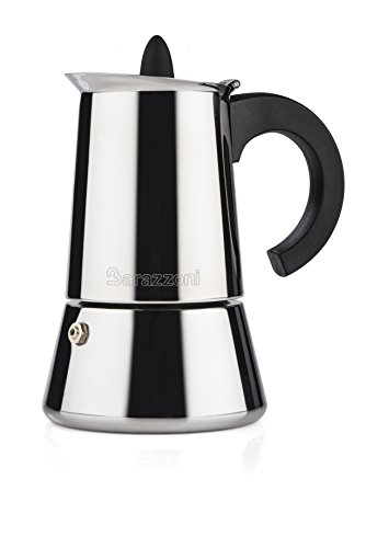 Barazzoni, Kaffeemaschine für 2 Tassen, Edelstahl, Grau von Barazzoni