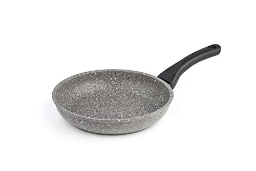 Barazzoni Monolitica Bratpfanne aus Aluminium, Steinoptik, mit Marmotech-Beschichtung und speziellem Induktionsboden aus Aluminium/Stahl, Ø 28 cm, hergestellt in Italien, Grau Barazzoni Monolitica Bratpfanne aus Aluminium, Steinoptik, mit Marmotech-Beschichtung und speziellem Induktionsboden aus Aluminium/Stahl, Ø 28 cm, hergestellt in Italien, Grau von Barazzoni