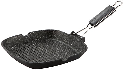 Barazzoni Le Cotture Special Grillpfanne, 26 x 26 cm, Aluminium-Druckguss, mit Marmotech-Beschichtung, 5-lagig, hergestellt in Italien von Barazzoni