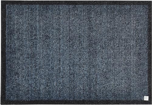 Barbara Becker Fußmatte Gentle, Schmutzfangmatte waschbar, für Eingangsbereich und Wohnungstür, Fußabstreifer Innen, Türmatte, Blau 50 x 70 cm von Barbara Becker