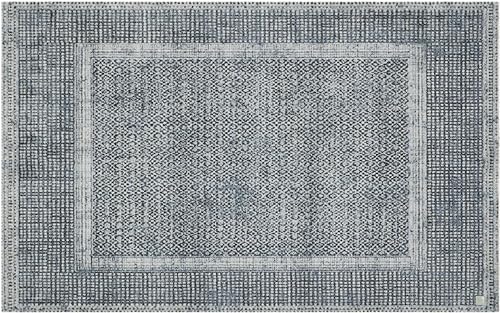 Barbara Becker Fußmatte Square, Schmutzfangmatte waschbar, für Eingangsbereich Wohnungstür, Fußabstreifer, Türmatte, Blau, 39 x 58 cm von Barbara Becker