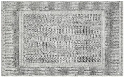 Barbara Becker Fußmatte Square, Schmutzfangmatte waschbar, für Eingangsbereich Wohnungstür, Fußabstreifer, Türmatte, Silber, 50 x 70 cm von Barbara Becker