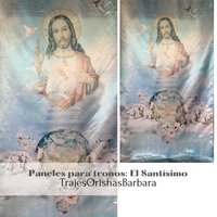 Santísimo Corazón De Jesus. Paneles Para Trono. Decorativos Pared. Orishas Decorar. Tamaño 110 X 57 Pulgadas. Miami von BarbaraDesignsStore