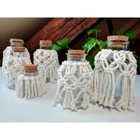 Makramee-Kerzenhalter - Macrame Candle Holder von BarbarasLieblinge