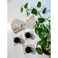 Makramee-Untersetzer - Macrame Coaster von BarbarasLieblinge