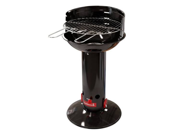 Barbecook Holzkohlegrill Babecook Holzkohlegrill rund,Säulengrill schwarz, Stand Grill von Barbecook