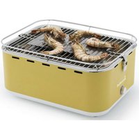 Gelber tragbarer Holzkohlegrill mit Abdeckung - 223.5925.000 Barbecook von Barbecook