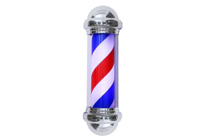 Barberpub Außen-Stehlampe Barberpub Barber-Pole Barbierstab L016B, LED fest integriert, drehbar Barbershop-Säule 20 x 20 x75 cm von Barberpub
