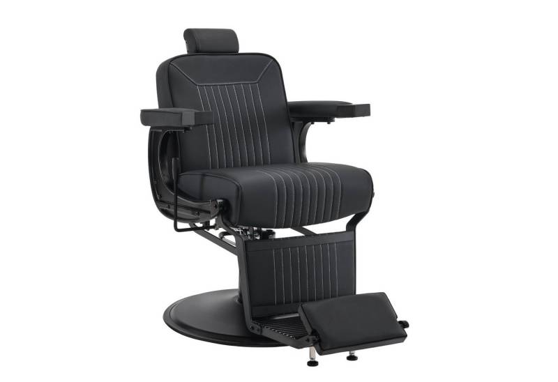 Barberpub Drehstuhl Barberpub Friseurstuhl Friseureinrichtung Friseursessel 3822SWZ, Höhenverstellbar, Kippbar, Drehbar von Barberpub