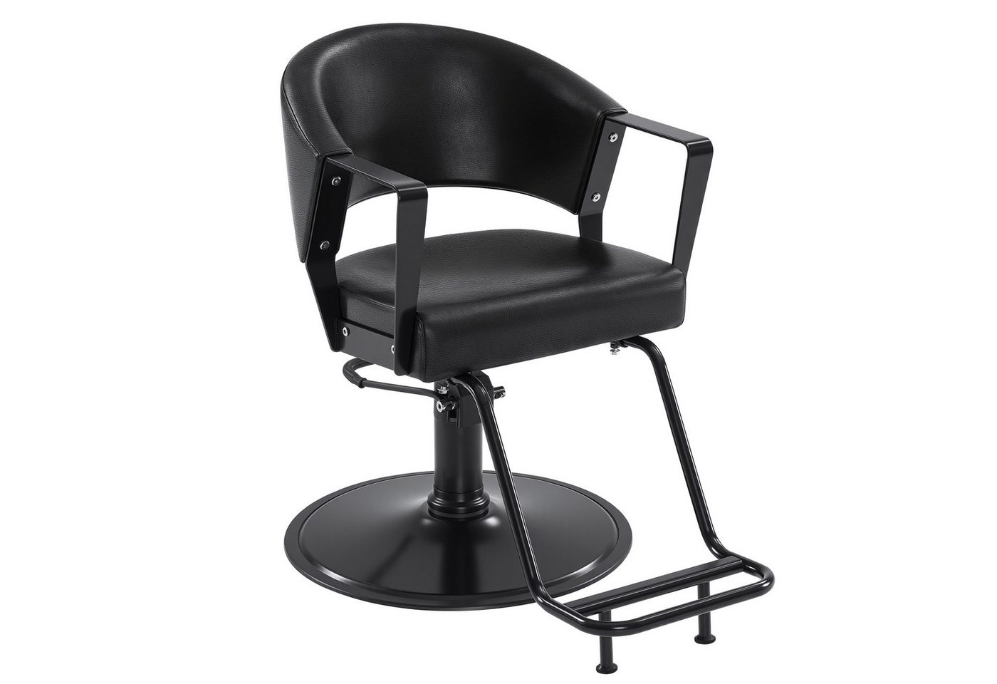 Barberpub Stuhl BarberPub Friseurstuhl Friseureinrichtung 2083 (Schwarz) von Barberpub