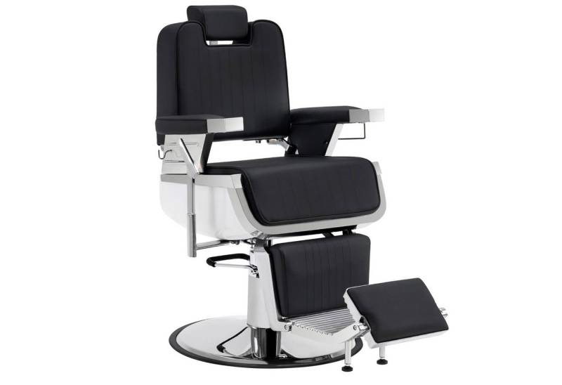 Barberpub Stuhl BarberPub Friseurstuhl Friseureinrichtung 3823, drehbar, höherverstellbar, mit Kopfstütze Kippbar von Barberpub