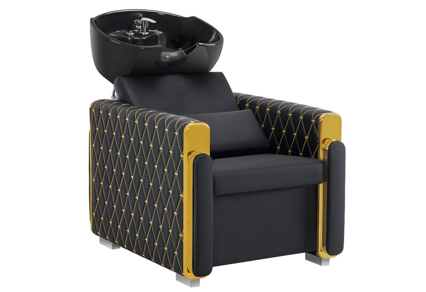 Barberpub Waschbecken BarberPub Friseurstuhl mit Waschbecken, Friseurwaschsessel Retro 8631, Verstellbar, Friseurwaschbecken aus Keramik, Waschplatz Barberpub Waschbecken BarberPub Friseurstuhl mit Waschbecken, Friseurwaschsessel Retro 8631, Verstellbar, Friseurwaschbecken aus Keramik, Waschplatz von Barberpub