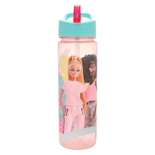 Barbie 600 ml PP-Wasserflasche – Bleiben Sie mit dieser modischen und langlebigen Trinkflasche stilvoll hydratisiert von Barbie