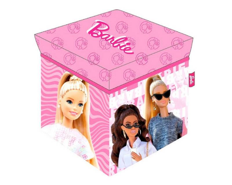 Barbie Aufbewahrungsbox Spielzeugbox, Perfekte Ordnung für das Kinderzimmer, 30x30x30 cm von Barbie