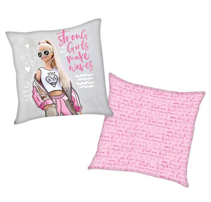 Barbie Dekokissen Kinder Kissen 40 x 40 cm Barbie Kuschelkissen Dekokissen von Barbie