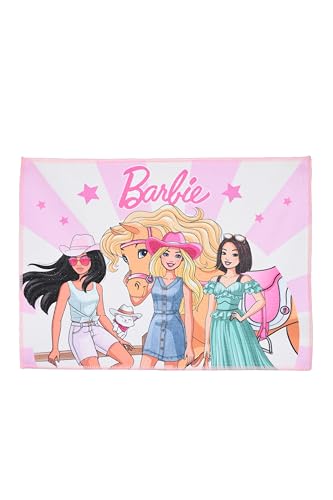 Barbie Handtuch für Mädchen, 40 x 30 cm, Rosa mit Aufdruck, 100 % Polyester Barbie Handtuch für Mädchen, 40 x 30 cm, Rosa mit Aufdruck, 100 % Polyester von Barbie